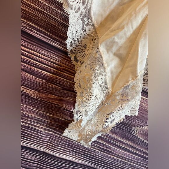 Ashley Taylor Vintage Sheer Flowered One Piece! Size Small. - Picture 2 of 7